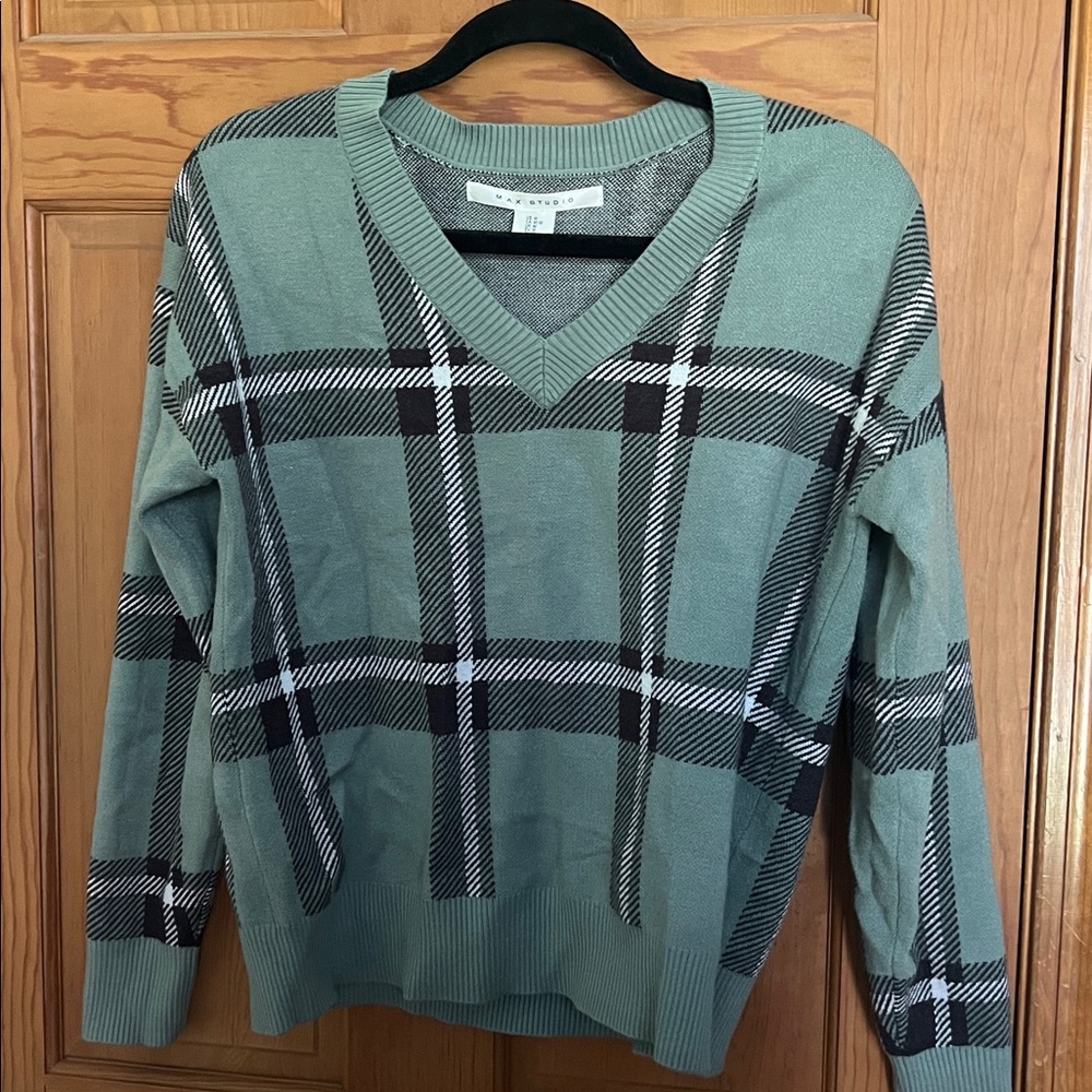 Max Studio Green Knit Sweater